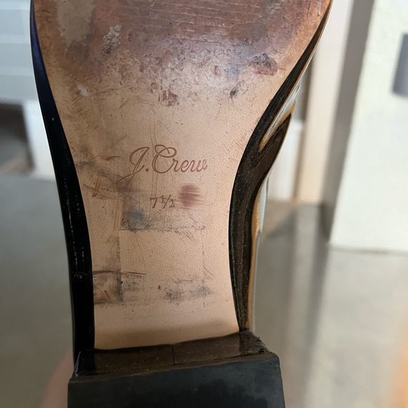 Jcrew patent leather ankle high boots size 7.5 - Picture 5 of 5